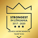 Strongest in Lithuania 2017–2022 certificate